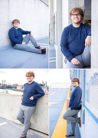 Fall Senior Session at Taylor Heritage Park in Taylor, Michigan