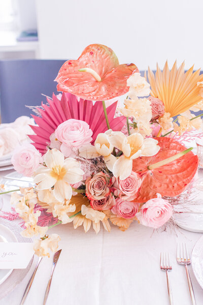 Floral centerpiece wedding designer new york 