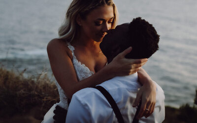 couple at SoCal intimate elopement - Colby and Valerie Photography