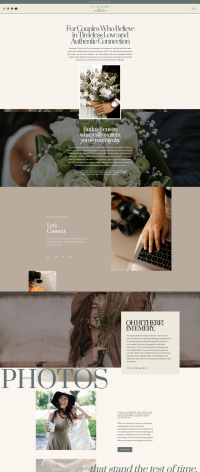 photographer, website design, creatives, women business owners, creatives, photography, weddings and elopements, events