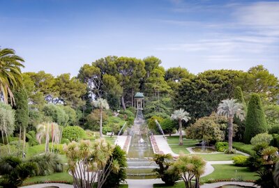 Luxury palace and garden Villa and Jardins Ephrussi de Rothschild in Nice France