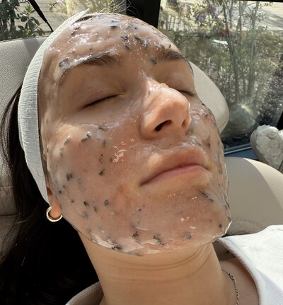 Photo of a woman receiving the Take It Easy Baby Sensitive Skin Facial at Refined Medical NY in East Setauket Long Island, a gentle treatment designed for sensitive skin to calm, soothe, and restore balance.