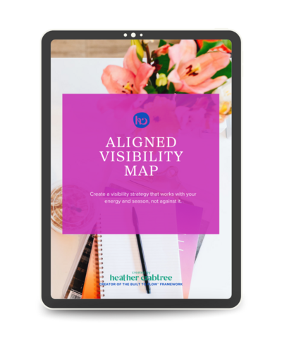 Aligned Visibility Map workbook on ipad