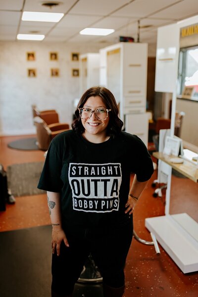 Premium hair extensions service at Blush and Brush Seymour Indiana salon