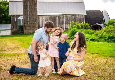 Lifestyle family photo sessions in your home
