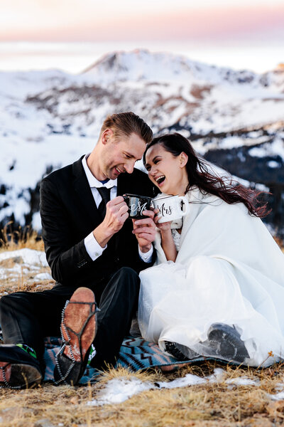 Loveland Pass Winter Elopement