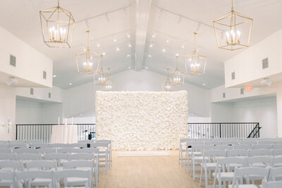 Photo of indoor ceremony area at The Eloise