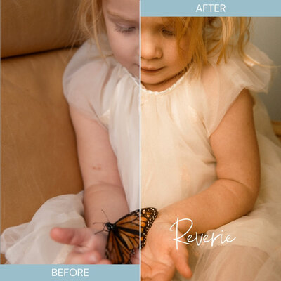 Mamastalgia Presets - Reverie - before and after 