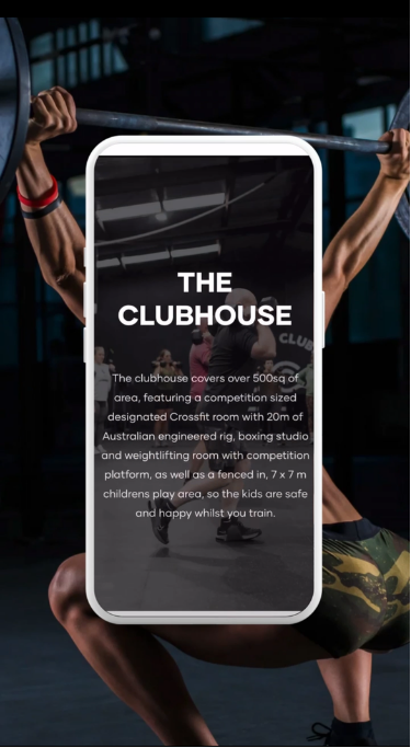 Affordable Website Design for a small business in the Fitness industry based in Warrnambool by website designer Coja Creative presented on mobile.