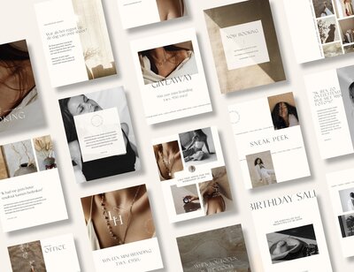 Minimalistische Instagram post templates