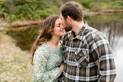 Laurel Highlands engagement session in the forest