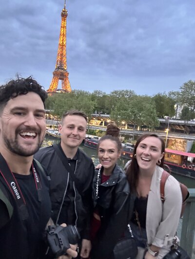 Amy & Nick posing with couple