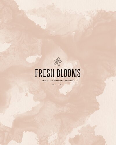 Vibrant and modern logo and branding for a wedding floral designer with a luxurious touch.