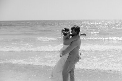 florida elopement portraits at sunset