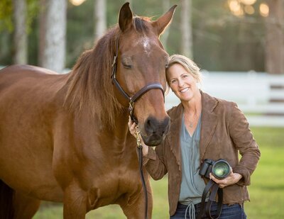 Jill with her horse
