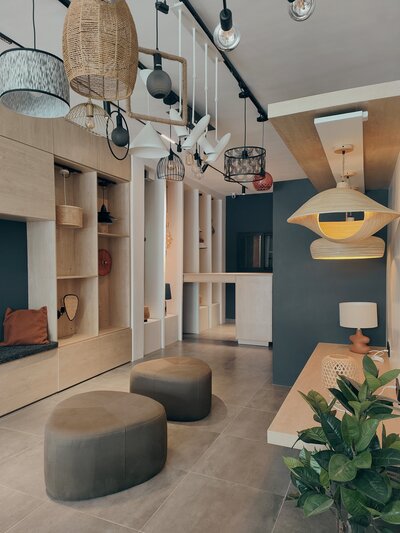 projet architecture interieure cotonou Hometech - Boutique de Luminaires