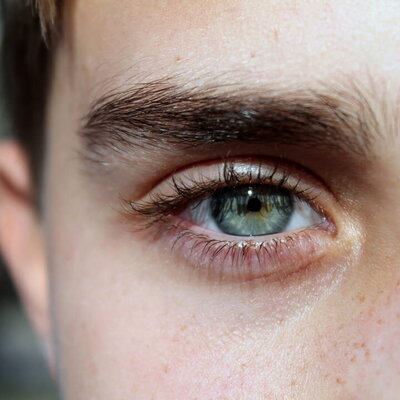 a man's eye