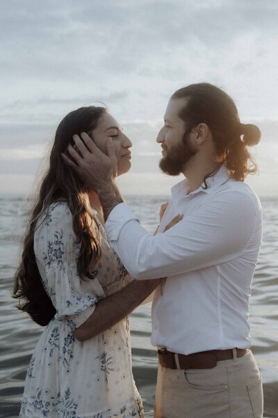 Authentieke koppelshoot op het strand