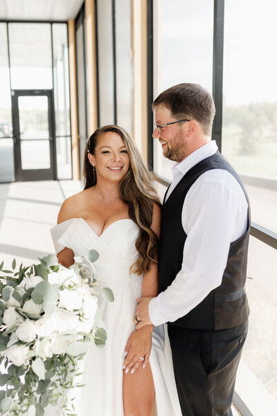 Elegant Wedding Golf Course Sunset Champagne115