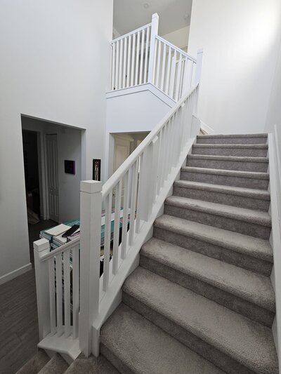 railing installation before