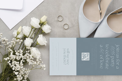 an all-in-one invitation design by belle azalee