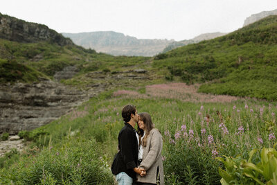 glacier national park engagement session big bend
