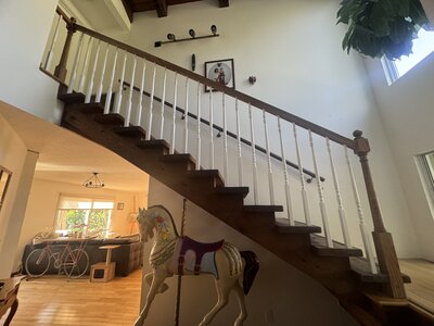 railing installation before