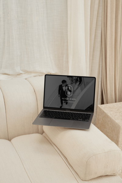 Luxury website design for Agate Haus Event Planning