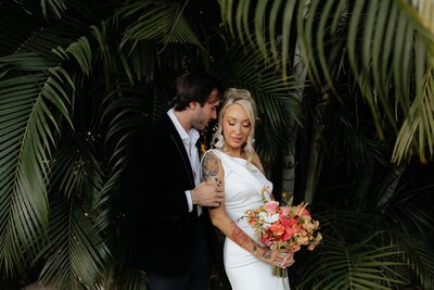 costa rica destination elopement photo of bride and groom shot by texas wedding photographer