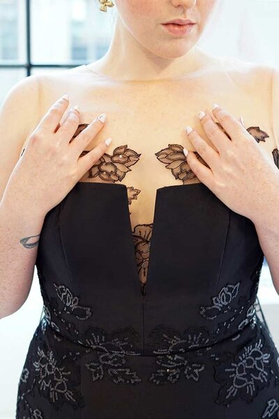 Morelia Black Sparkly Wedding Dress Size 0 30 plus size black wedding dress