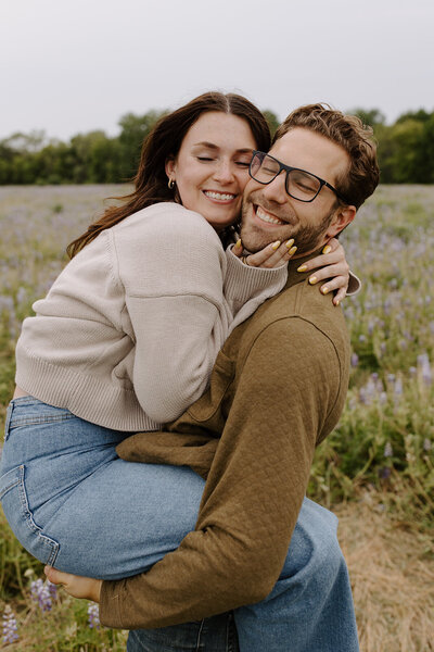 A photo of Minnesota photographer, Ivy Christina with her husband
