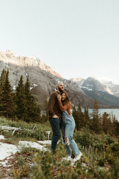 Glacier National Park Couples Session Emily and Stephen 3-46
