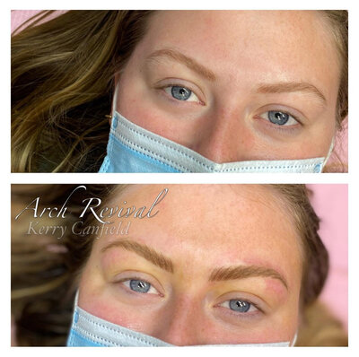 Before & after microblading in Fort Frances - Arch Revival