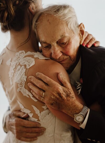Bride dances with her Grandfather at Shelter Cove wedding