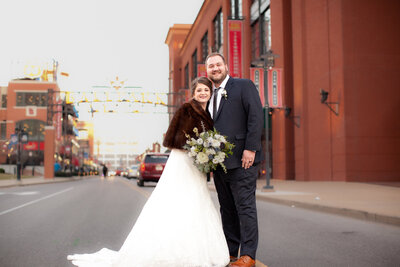 Wedding Photographer Jefferson County - St. louis - High Ridge Wedding portrait photographer Ball Park Village