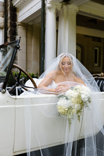 rain wedding cape cod portraits with dog