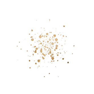 Graphic of gold dust sparkles
