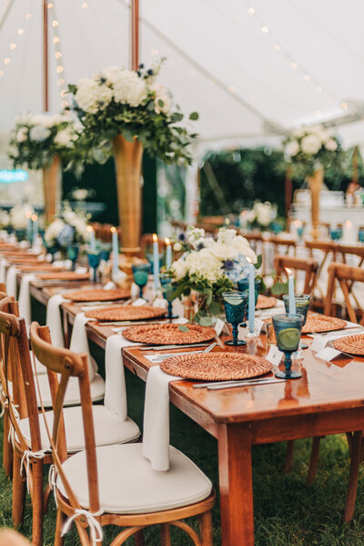 tented wedding reception decor - baltimore wedding photographer