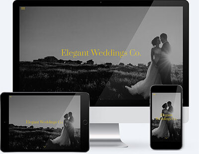 Showit website template elegant weddings The Template Emporium