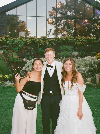 polaroid photo of friends
