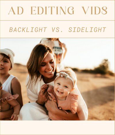 Backlight VS. Sidelight Editing Video