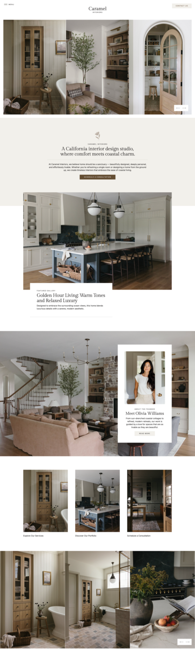 Interior Design Website Designer - Web Designer for Interior Designers - Showit Website Templates for Interior Designers - Coastal Template Co - Flodesk Newsletter Templates - Canva Instagram Templates - The Laguna
