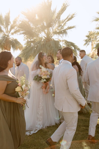 A wedding in Palm Springs, California.