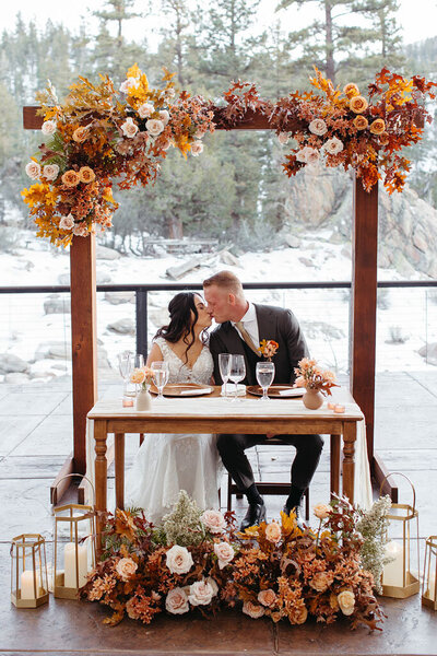 Fall wedding table