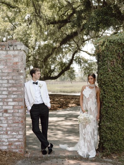 Destination wedding in Charleston SC. Influencer wedding. High Fashion wedding. Luxury wedding planning. 