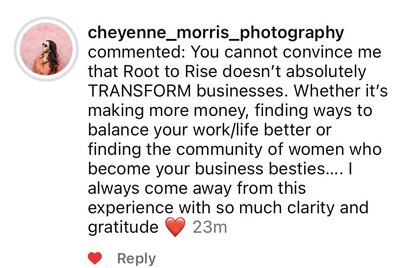 cheyenne morris, a root to rise alumni, describes her experience inside the program
