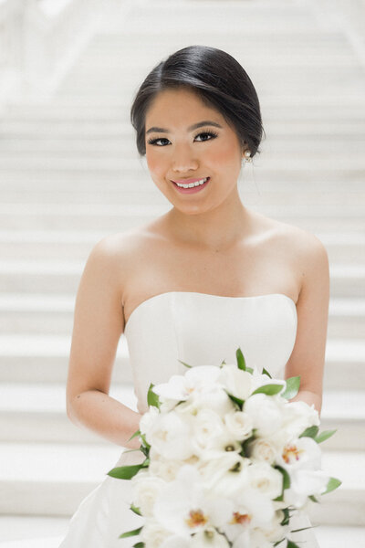 Bridal session at the Arkansas State Capitol building by Cameron and Elizabeth Photography
