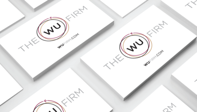 Branding and logo design for female entrepreneur and lawyer at the Wu Firm