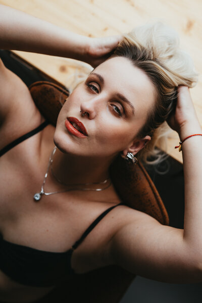 intimní boudoir fotografie