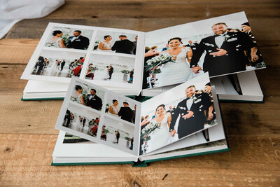 Wedding albums printed by queensberry and michelle kelly photography
